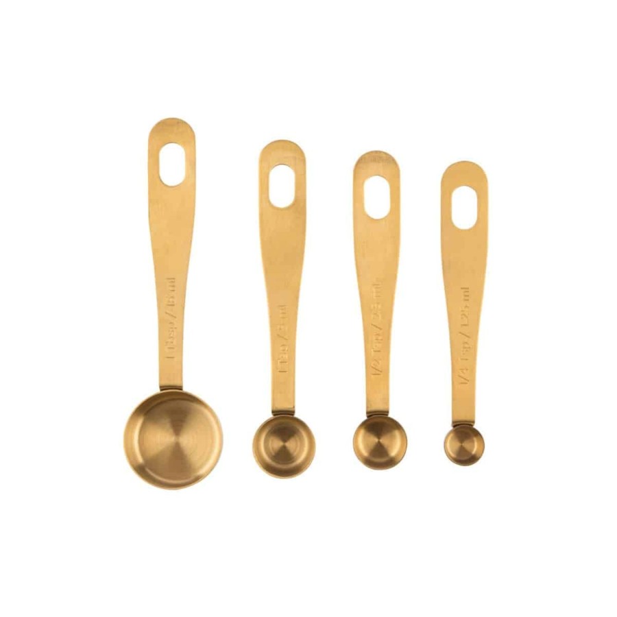 Kitchenware Kitchen Pantry Bakeware | Kitchen Pantry Brass Measuring Spoons