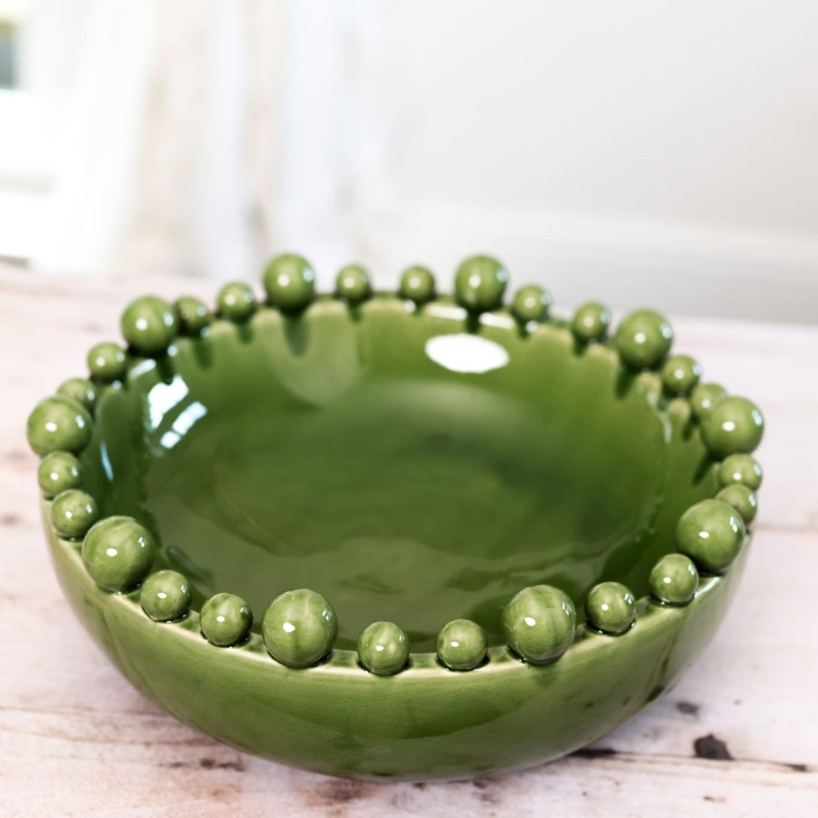 Home Accessories Silver Mushroom Christmas View All Home Accessories | Silver Mushroom Botanical Green Bobble Bowl