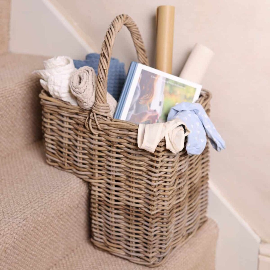 Home Accessories Pacific View All Home Accessories | Bali Grey Kubu Stair Basket