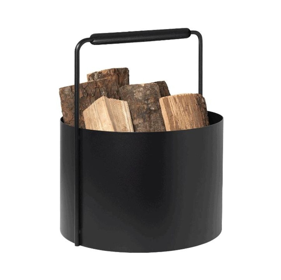 Home Accessories Blomus View All Home Accessories | Blomus Ashi Firewood Basket - Black