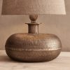 Lighting Nkuku Table Lamps | Nkuku Lumbu Antique Brass Lamp- Large