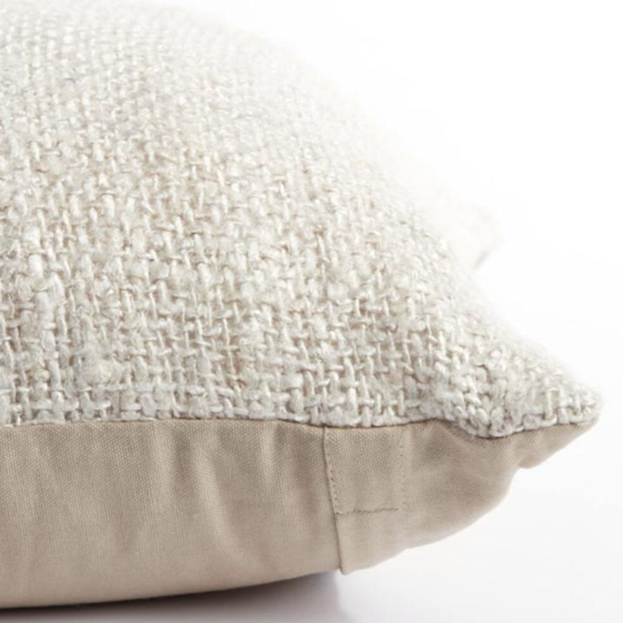 Home Accessories Silver Mushroom Label Cushions | Silver Mushroom Label Selemat Beige Cushion - Square