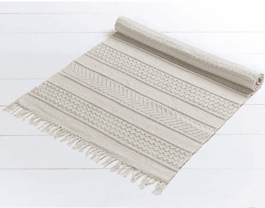 Outdoor Walton & Co Outdoor Rugs & Textiles | Walton & Co 100% Cotton Textured Rug: Large