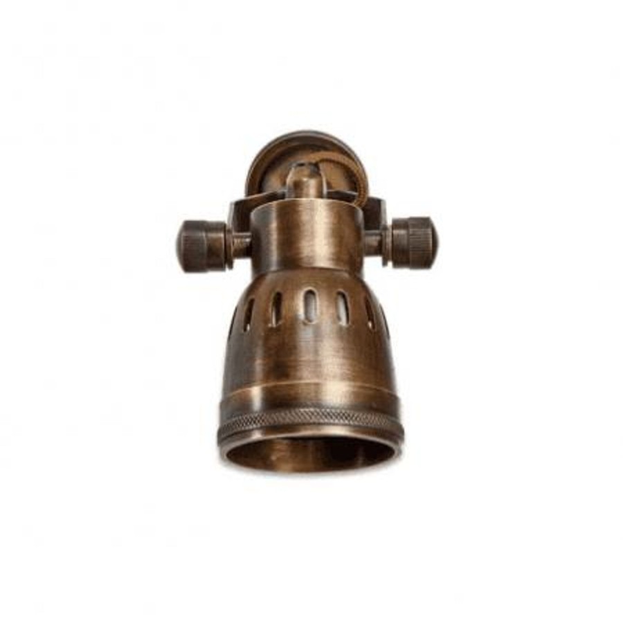 Lighting Nkuku Wall & Spot Lights | Nkuku Tabosa Brass Spot Light Antique Brass