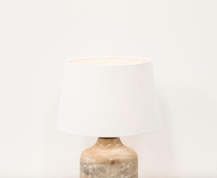 Lighting Also Home Lamp Shades | Also Home Vara White Lamp Shade - Small