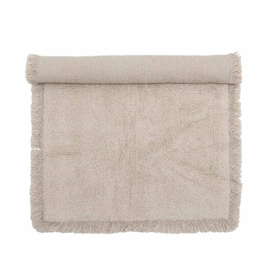 Home Accessories Bloomingville Rugs & Runners | Bloomingville Alobo Cotton Rug Natural