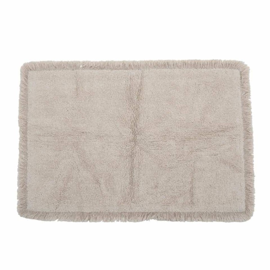 Home Accessories Bloomingville Rugs & Runners | Bloomingville Alobo Cotton Rug Natural