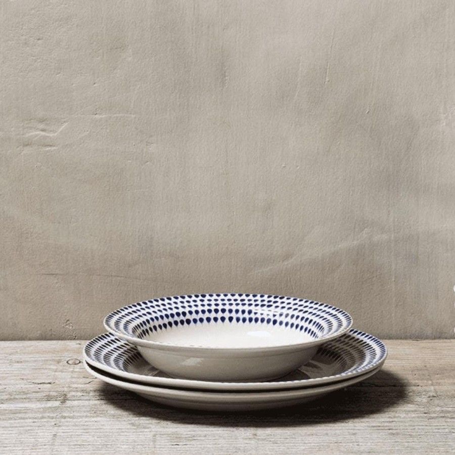 Kitchenware Nkuku Tabletop | Nkuku Indigo Drop Pasta Bowl