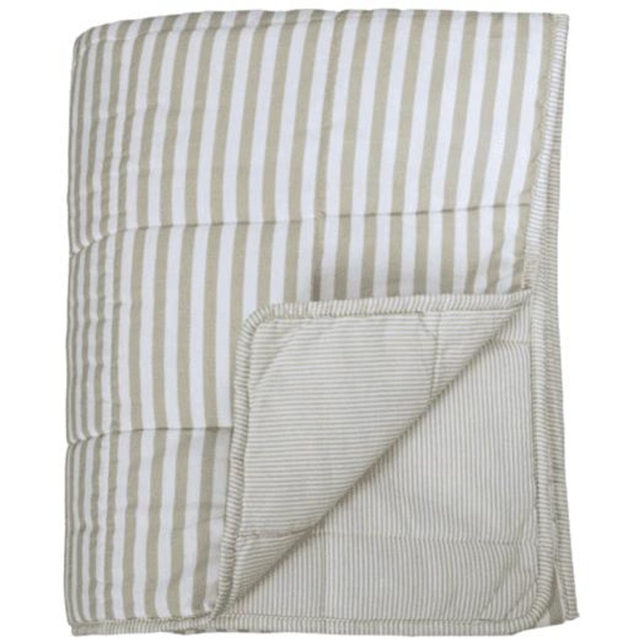 Home Accessories Chic Antique Quilts & Bedspreads | Chic Antique Quilt With Stripes Honey