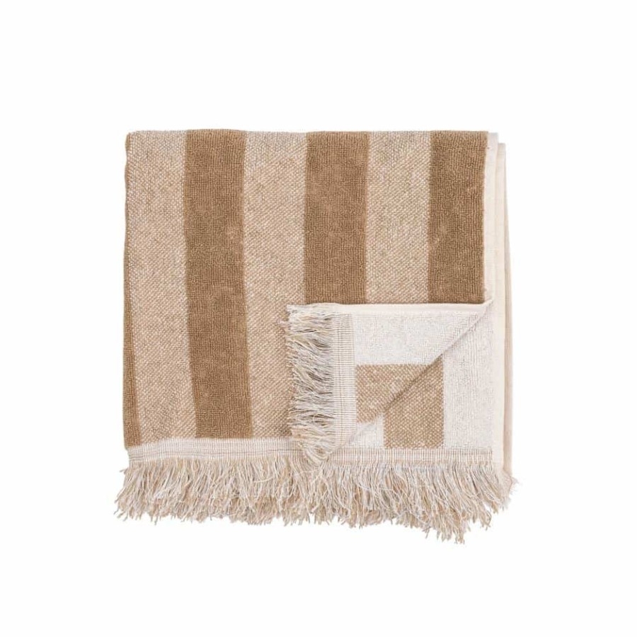 Home Accessories Bloomingville Towels | Bloomingville Elaia Cotton Towel Brown