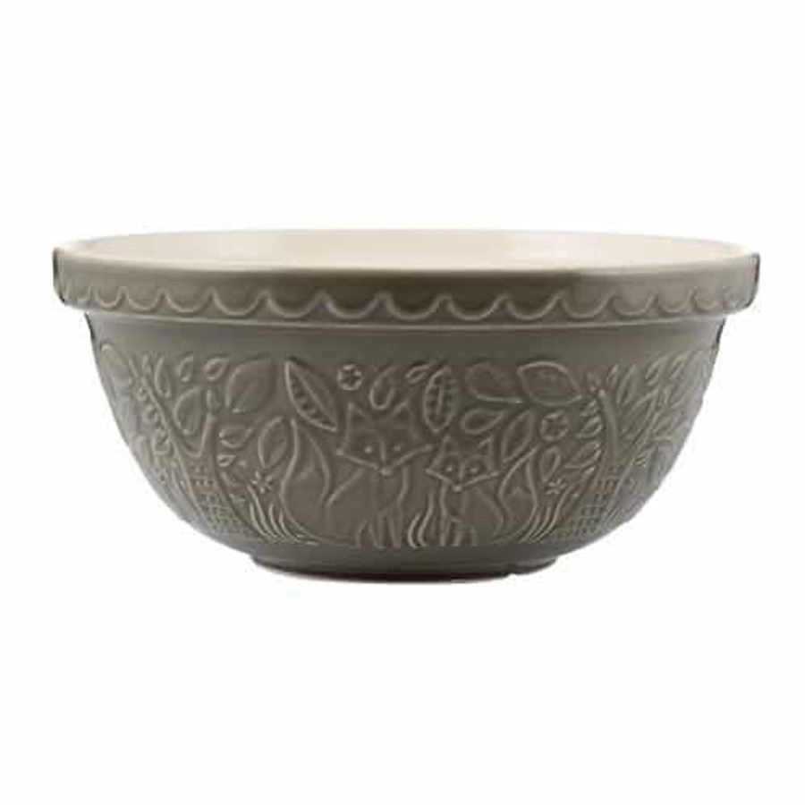 Kitchenware Mason Cash Bakeware | Mason Cash In The Forest Fox Mixing Bowl 29Cm Grey