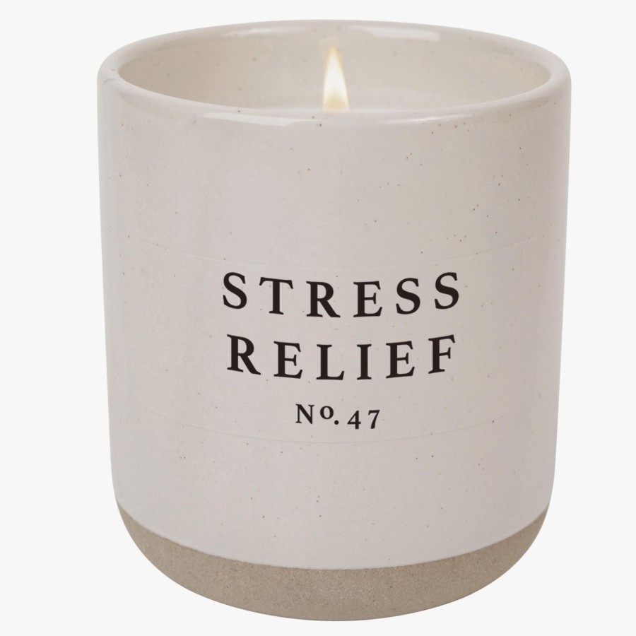 Home Accessories Sweet Water Decor View All Home Accessories | Stress Relief Soy Candle In Stoneware Jar