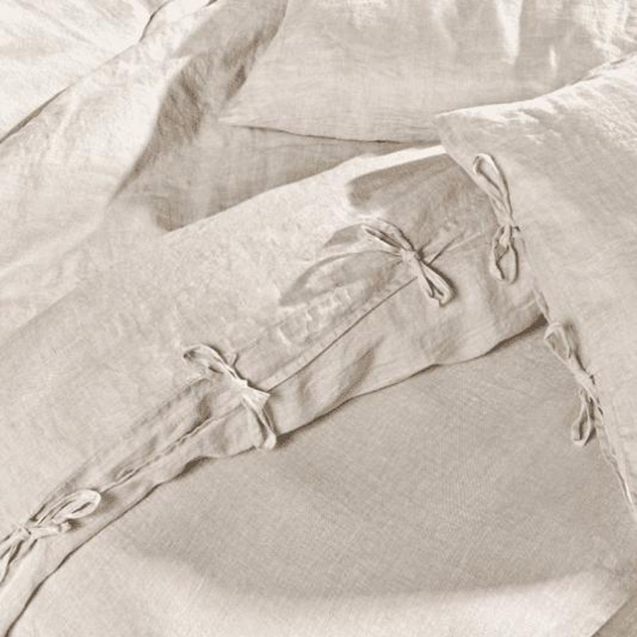 Home Accessories Nkuku Bed Linen | Nkuku Adya Linen Duvet Cover Super King Natural