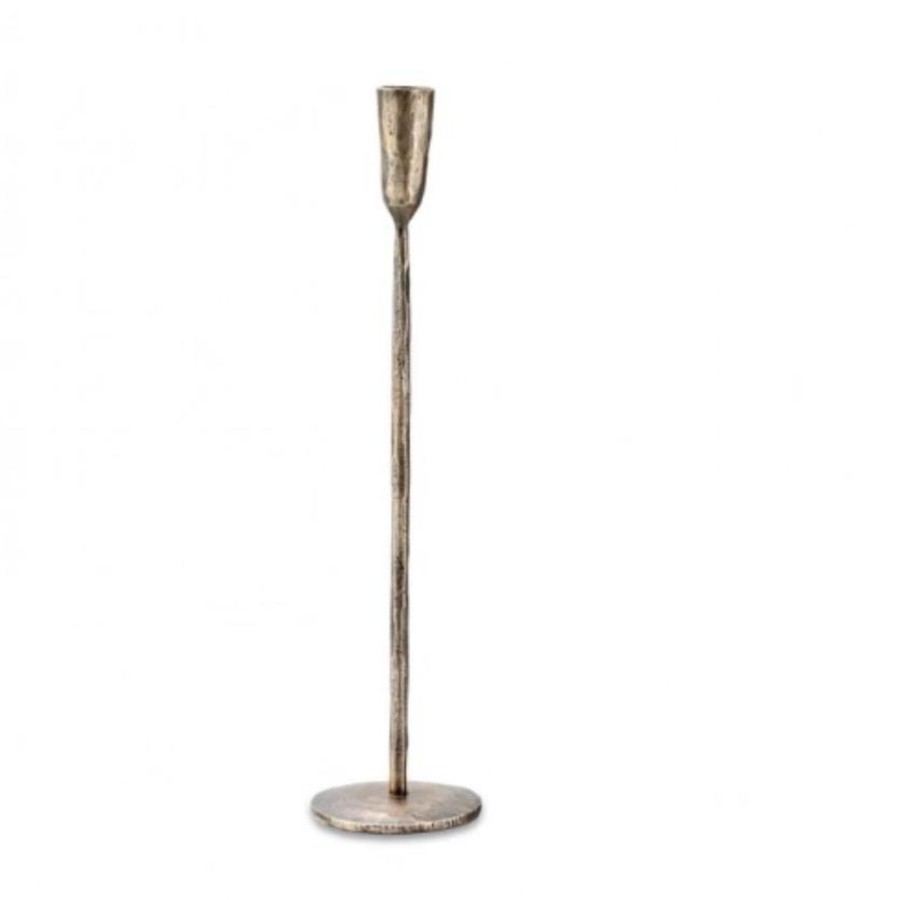 Home Accessories nkuku View All Home Accessories | Nkuku Mbata Brass Candlestick - Large