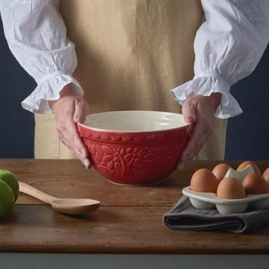 Kitchenware Mason Cash Bakeware | Mason Cash In The Forest Hedgehog Mixing Bowl 21Cm Red