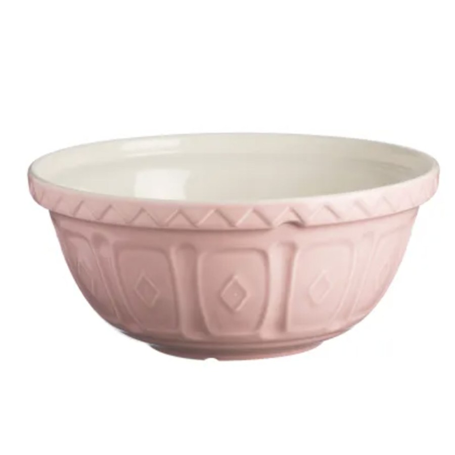 Kitchenware Mason Cash Bakeware | Mason Cash Colour Mix 29Cm Powder Pink Mixing Bowl