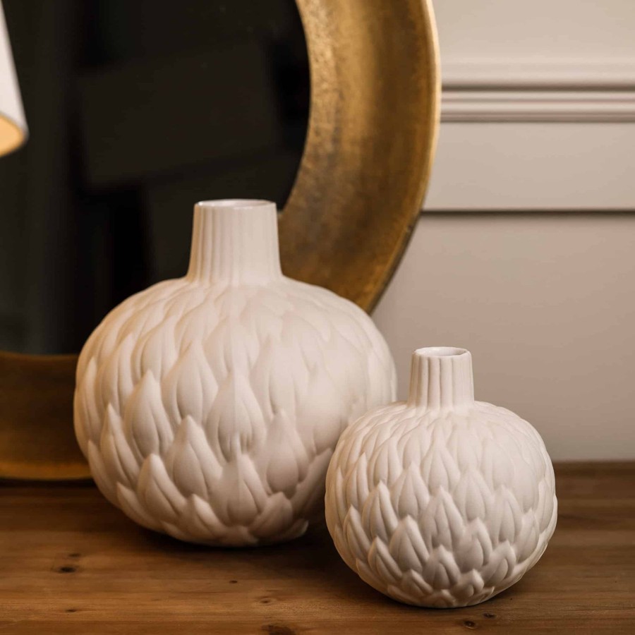 Home Accessories Lindform View All Home Accessories | Lindform Relief Astrid Small Start White Vase 15Cm