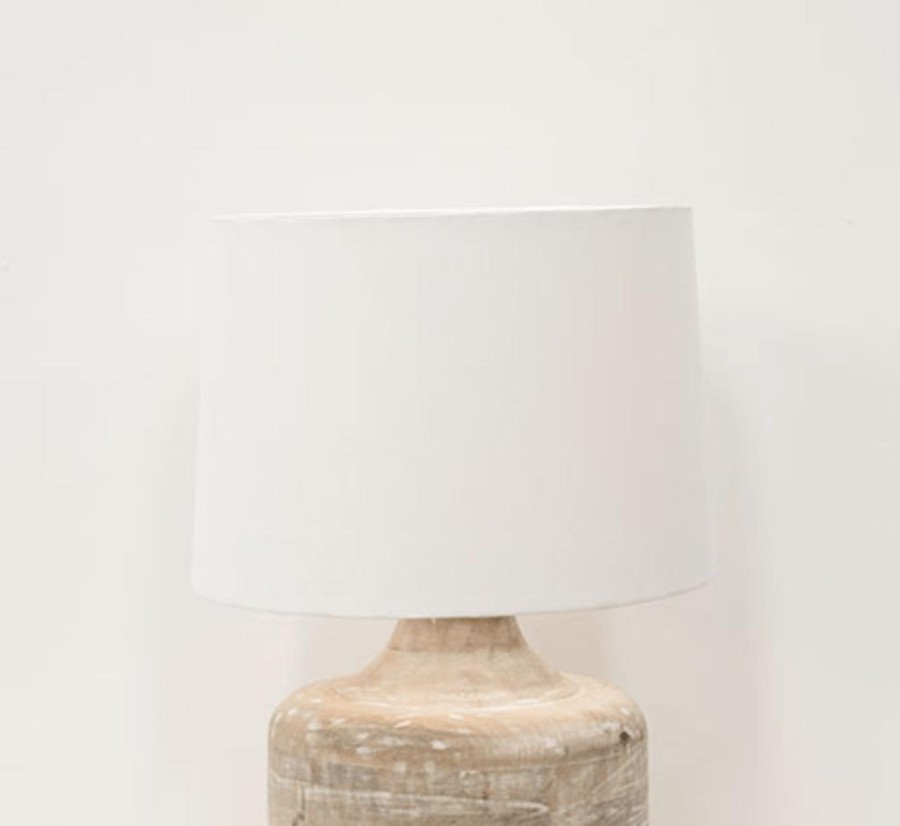 Lighting Also Home Lamp Shades | Also Home Vara White Lamp Shade - Large