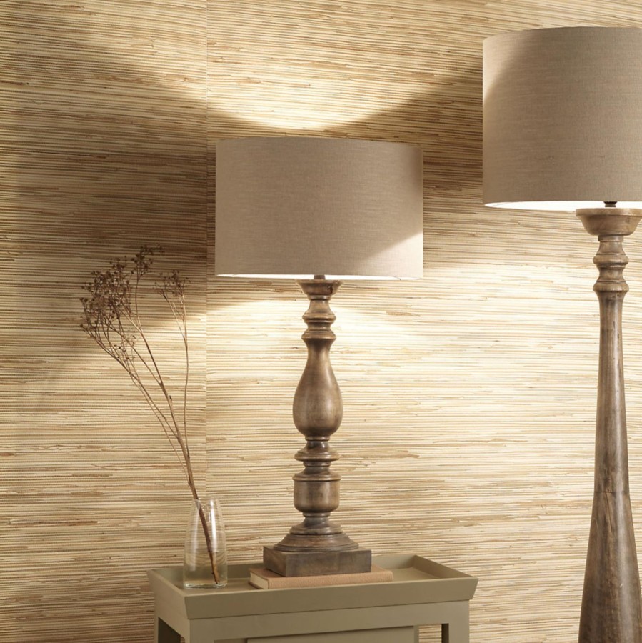 Lighting Silver Mushroom Label Table Lamps | Silver Mushroom Label Alia Mango Wood Table Lamp Base