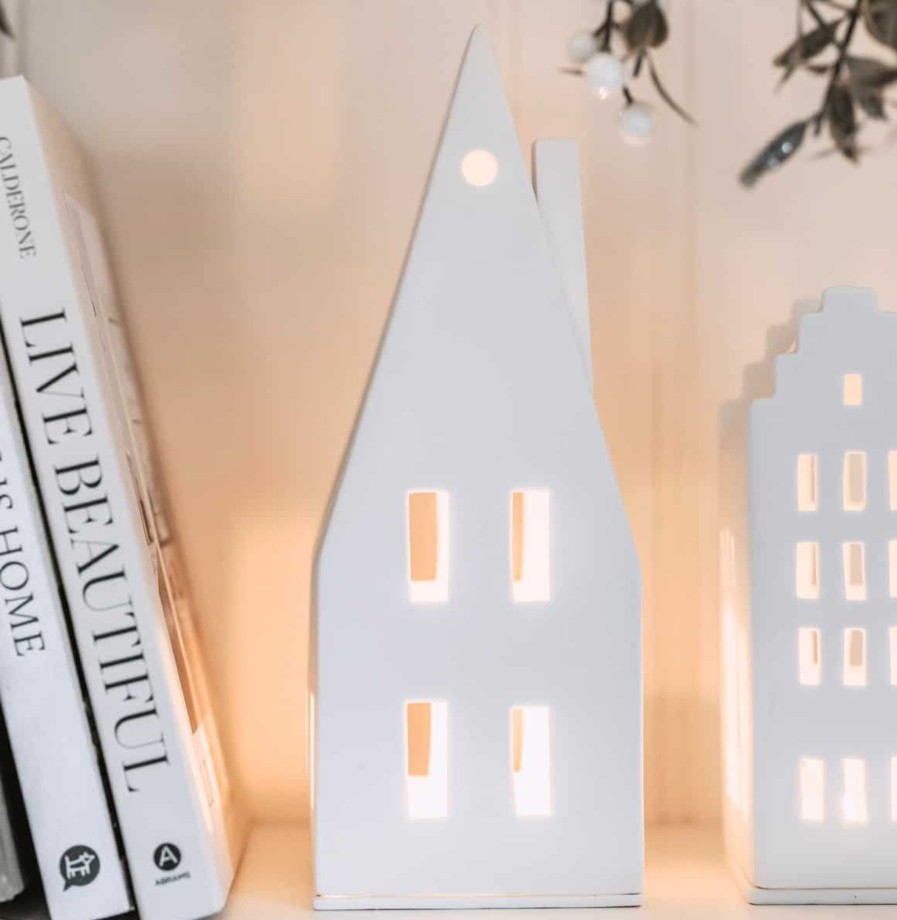 Home Accessories Räder Candles Holders & Sticks | Rader Large Light House - Pitched Roof