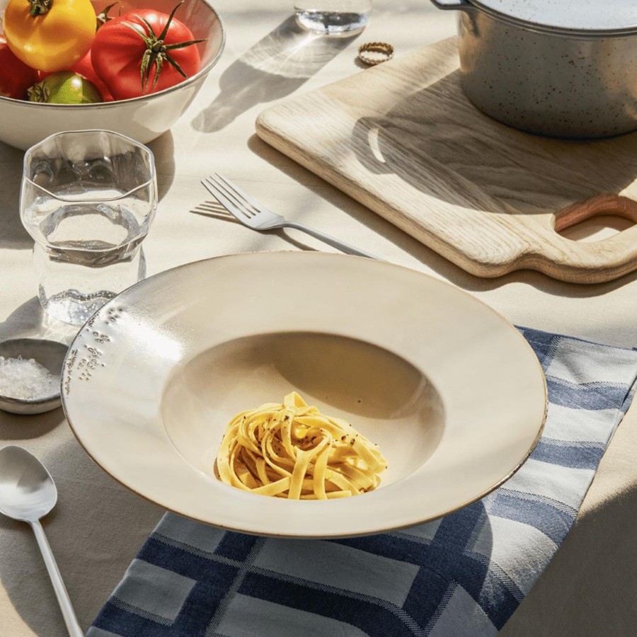 Kitchenware Broste Copenhagen Tabletop | Broste Copenhagen Nordic Sand Deep Pasta Dish