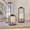 Outdoor Nkuku Lanterns & Accessories | Nkuku 'Medium' Sia Lantern - Antique Black