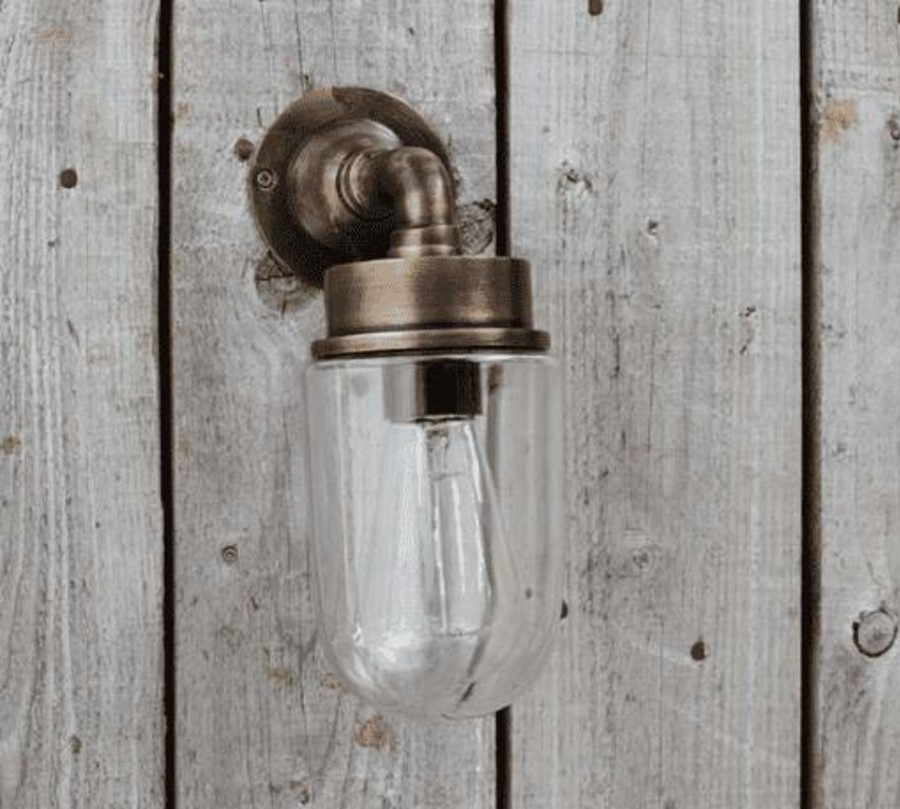 Outdoor Nkuku Outdoor Lighting | Nkuku Ngari Outdoor Light- Antique Brass