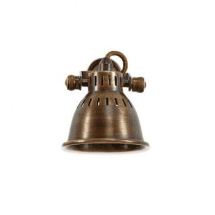 Lighting Nkuku Wall & Spot Lights | Nkuku Tubu Brass Spot Light Antique Brass