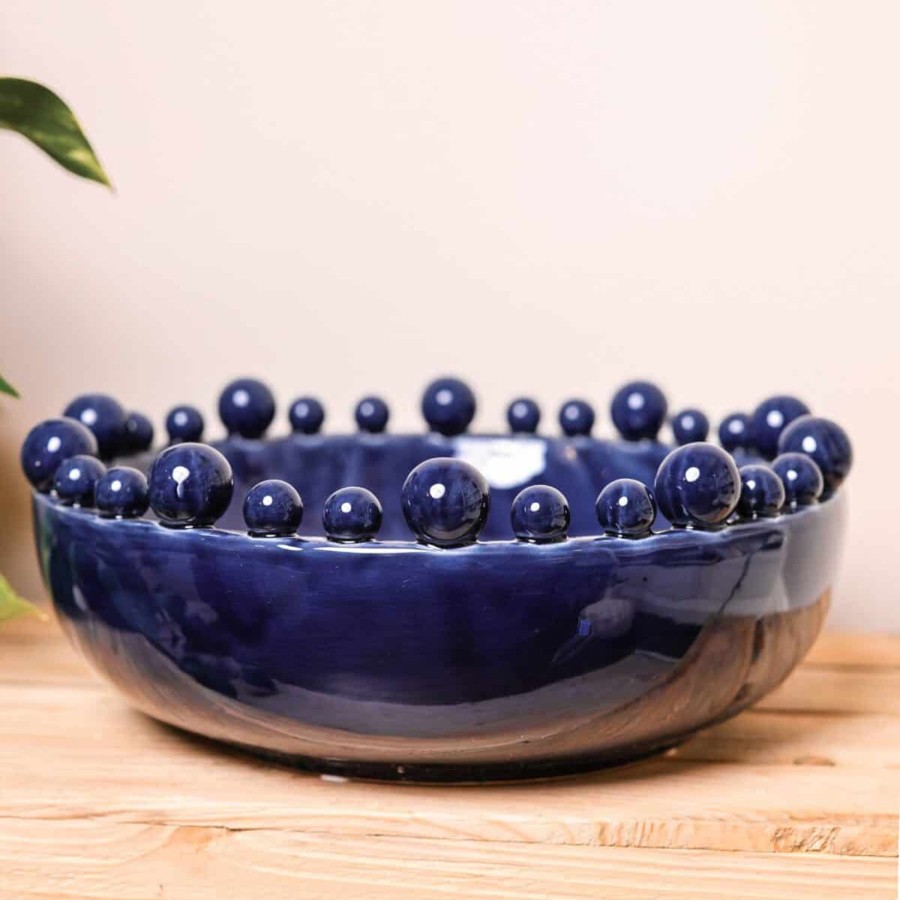 Home Accessories Silver Mushroom Christmas View All Home Accessories | Silver Mushroom Midnight Blue Bobble Bowl