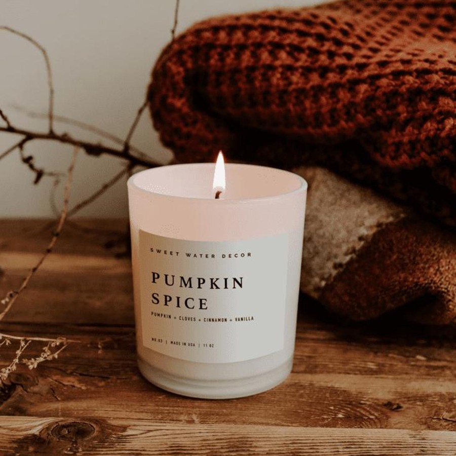 Home Accessories Silver Mushroom View All Home Accessories | Pumpkin Spice Soy Candle - White Jar