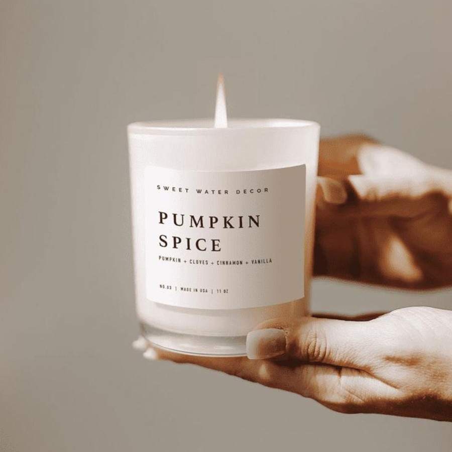 Home Accessories Silver Mushroom View All Home Accessories | Pumpkin Spice Soy Candle - White Jar