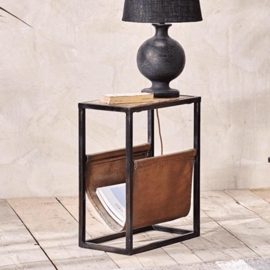 Furniture Nkuku Side Tables | Nkuku Alera Wood And Iron Side Table