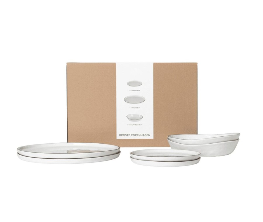 Kitchenware Broste Copenhagen Tabletop | Broste Copenhagen Salt Dinner Set For Two