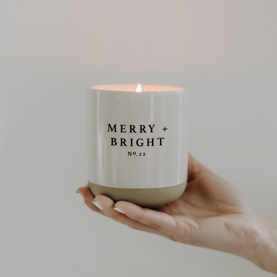 Home Accessories Sweet Water Decor View All Home Accessories | Merry And Bright Soy Candle In Stoneware Jar