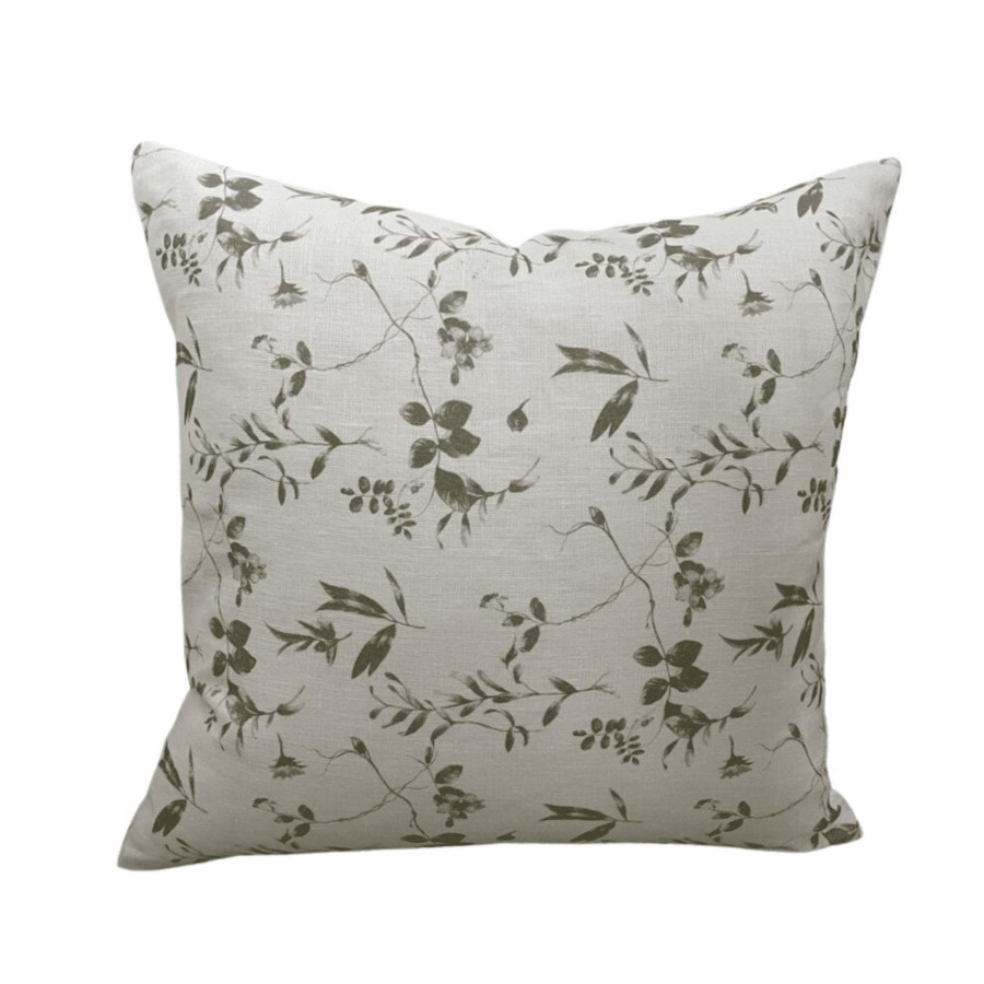 Home Accessories Silver Mushroom Cushions | Silver Mushroom Lydia Linen Cushion