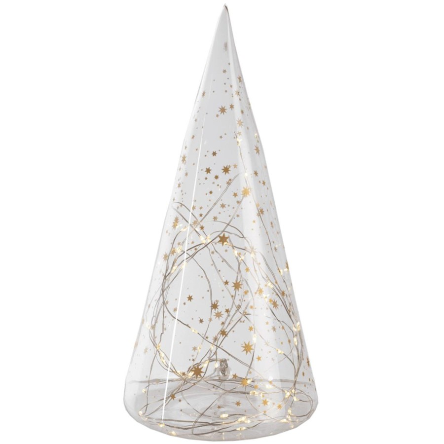 Home Accessories Räder View All Home Accessories | Rader Led Glass Fir Tree With Gold Stars